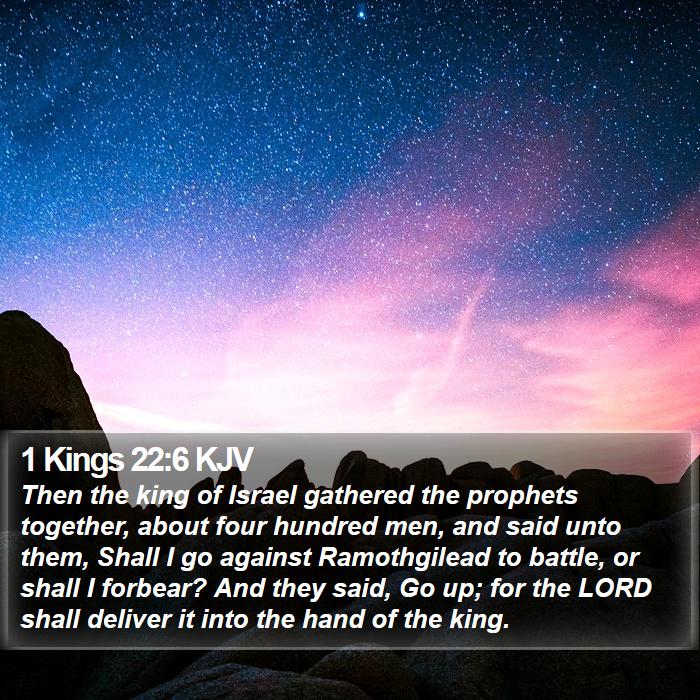 1 Kings 22:6 KJV Bible Study