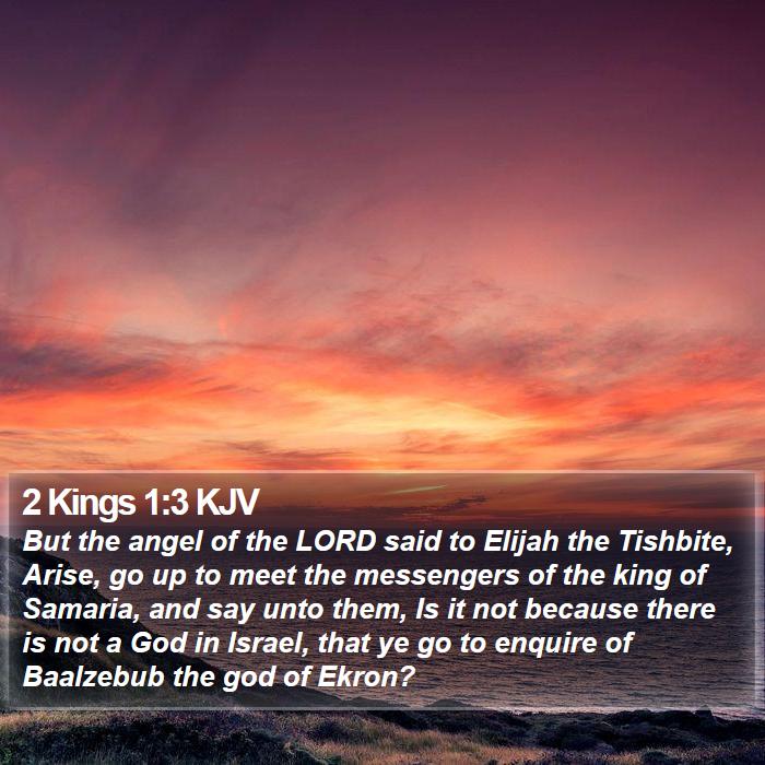 2 Kings 1:3 KJV Bible Study