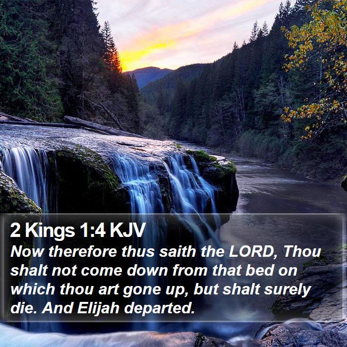 2 Kings 1:4 KJV Bible Study