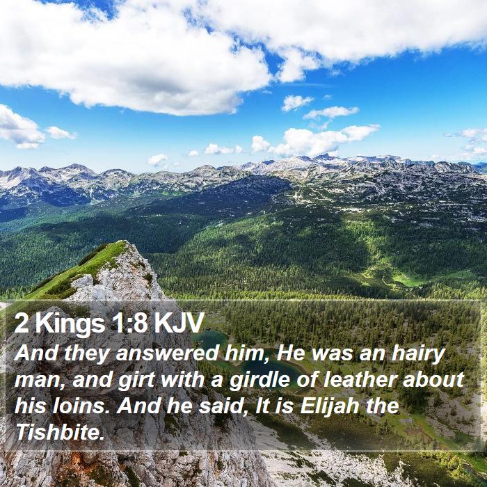 2 Kings 1:8 KJV Bible Study