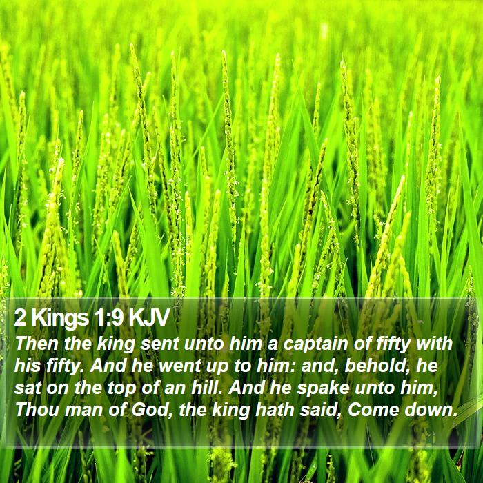 2 Kings 1:9 KJV Bible Study