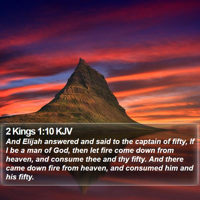 2 Kings 1:10 KJV Bible Study