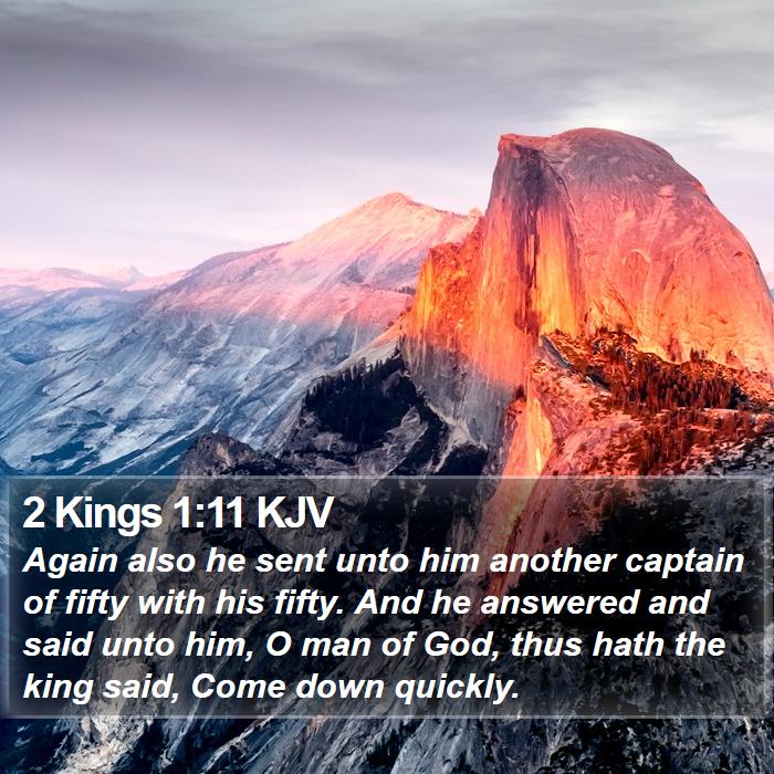 2 Kings 1:11 KJV Bible Study