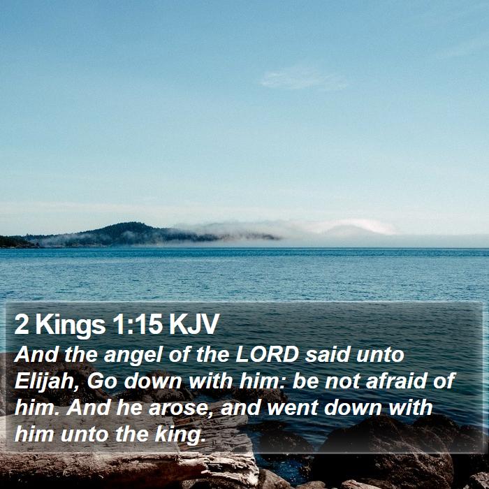 2 Kings 1:15 KJV Bible Study