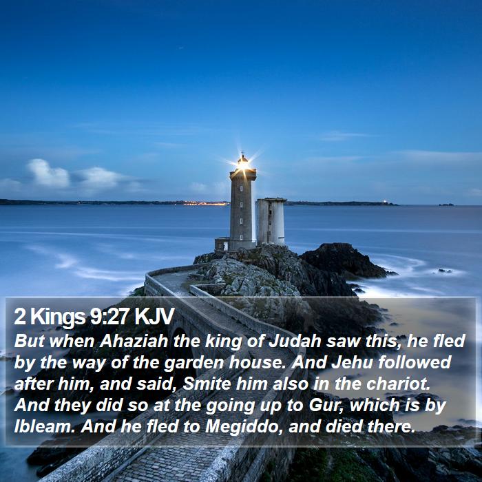 2 Kings 9:27 KJV Bible Study