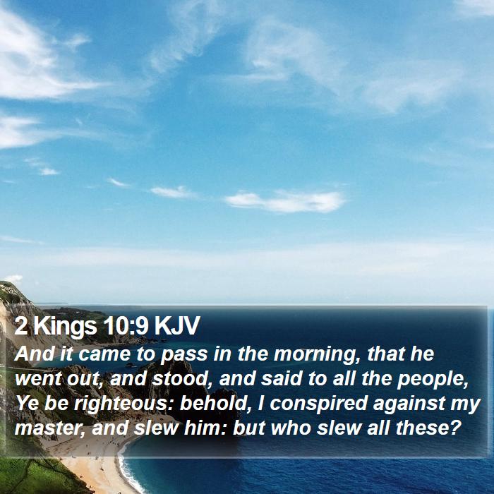 2 Kings 10:9 KJV Bible Study