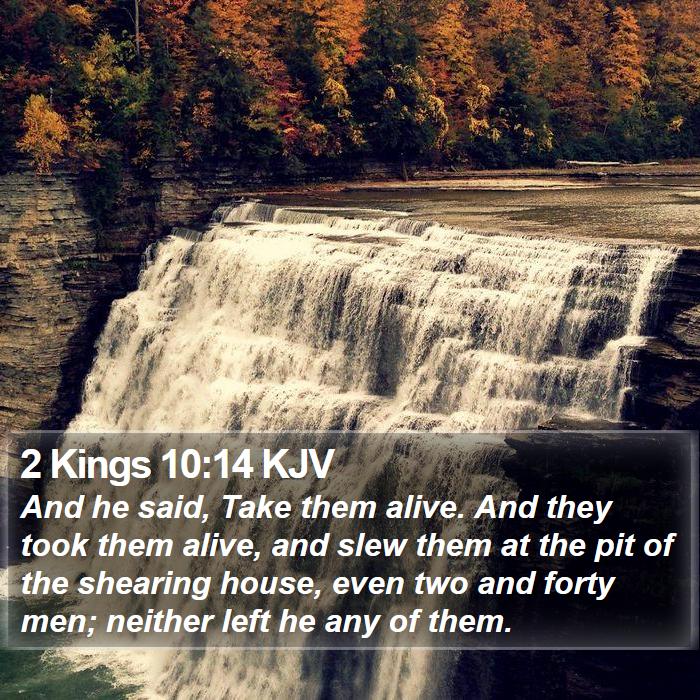 2 Kings 10:14 KJV Bible Study