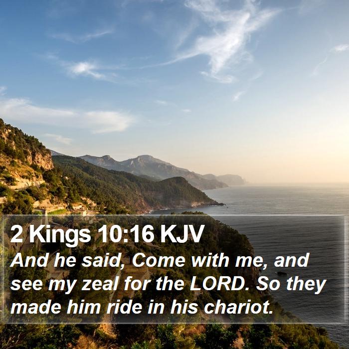 2 Kings 10:16 KJV Bible Study