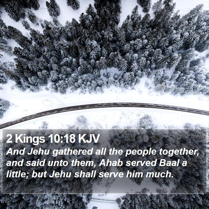 2 Kings 10:18 KJV Bible Study