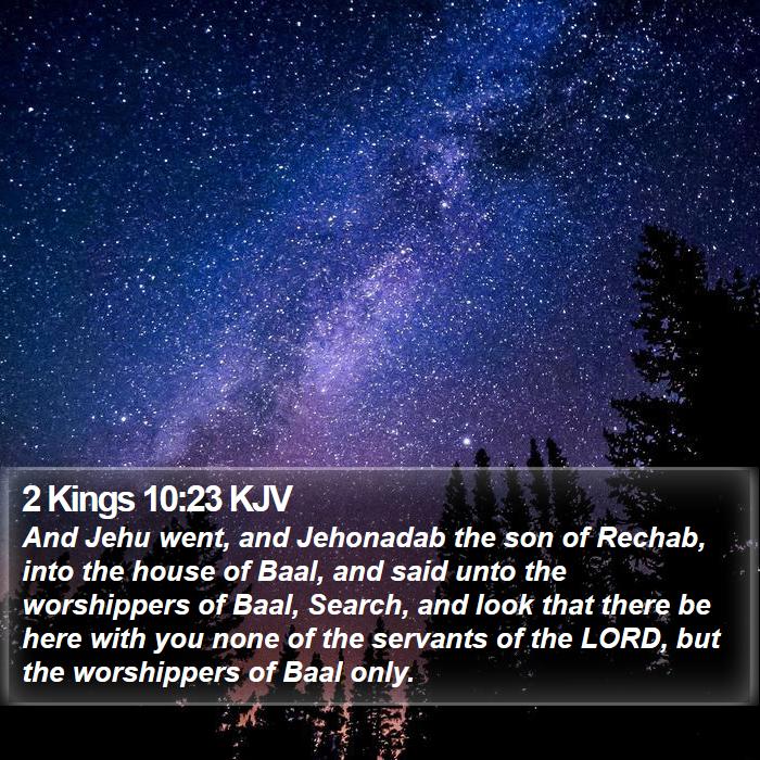 2 Kings 10:23 KJV Bible Study