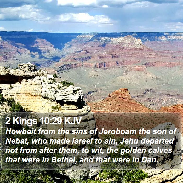 2 Kings 10:29 KJV Bible Study