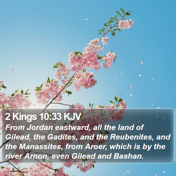 2 Kings 10:33 KJV Bible Study