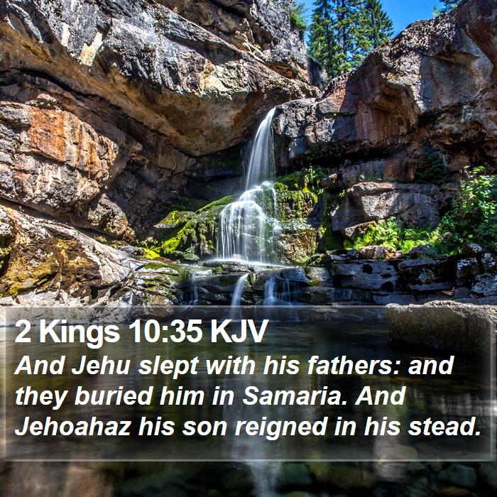 2 Kings 10:35 KJV Bible Study