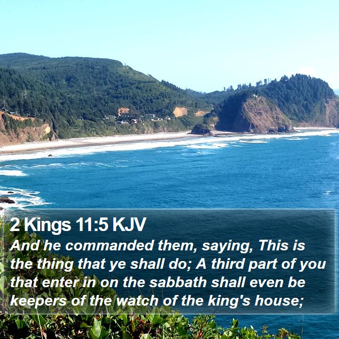 2 Kings 11:5 KJV Bible Study