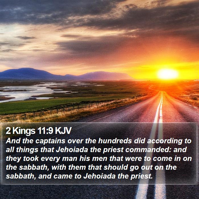 2 Kings 11:9 KJV Bible Study