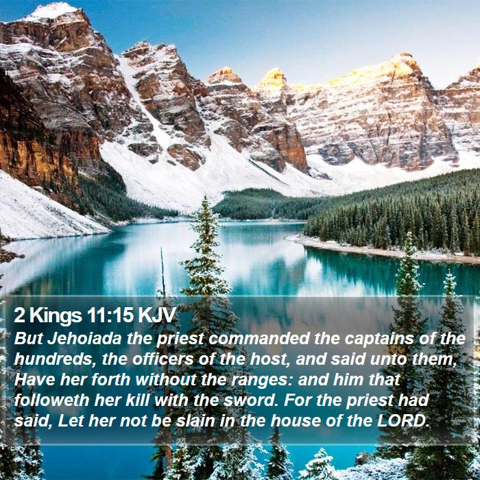 2 Kings 11:15 KJV Bible Study