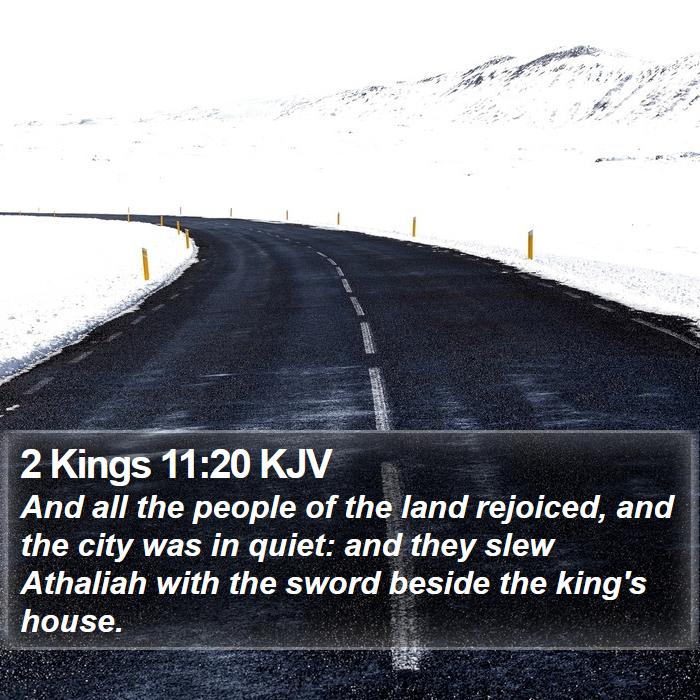 2 Kings 11:20 KJV Bible Study