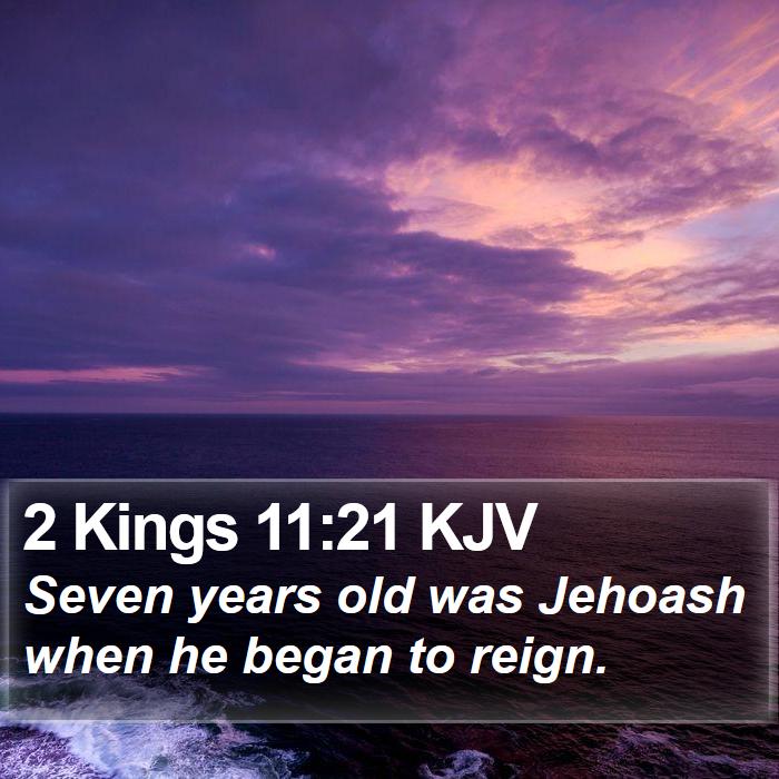 2 Kings 11:21 KJV Bible Study