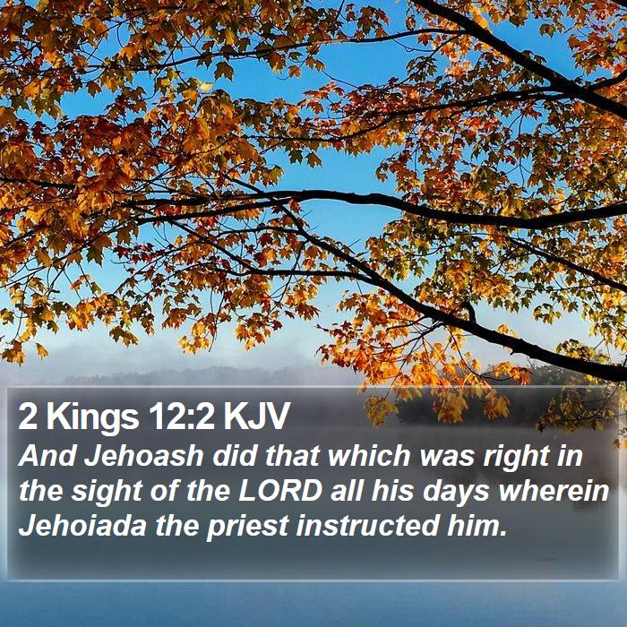 2 Kings 12:2 KJV Bible Study