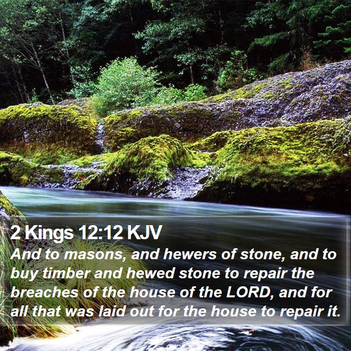 2 Kings 12:12 KJV Bible Study