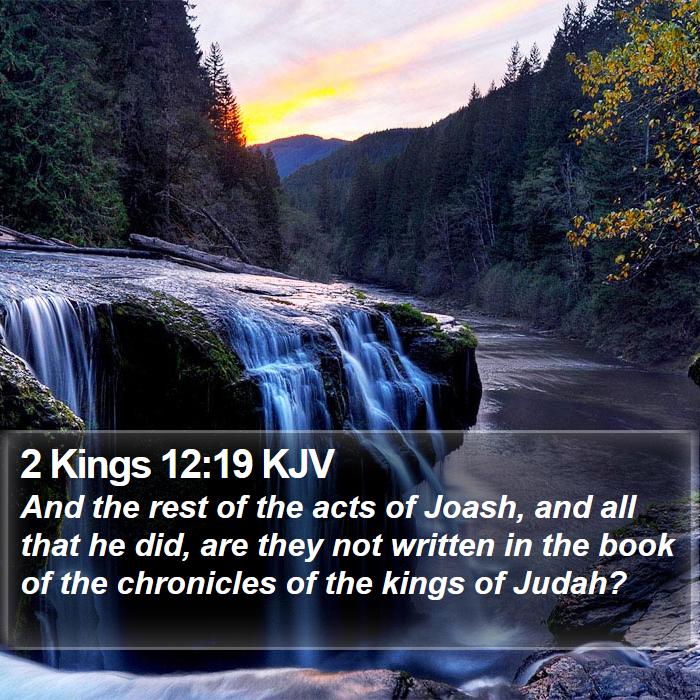 2 Kings 12:19 KJV Bible Study