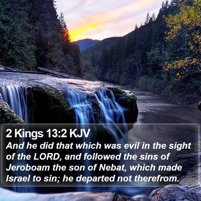 2 Kings 13:2 KJV Bible Study