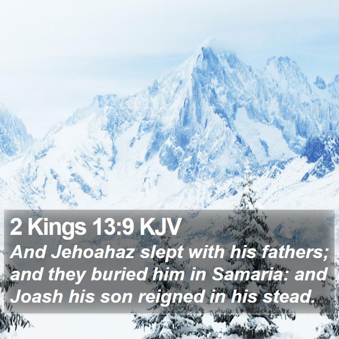 2 Kings 13:9 KJV Bible Study