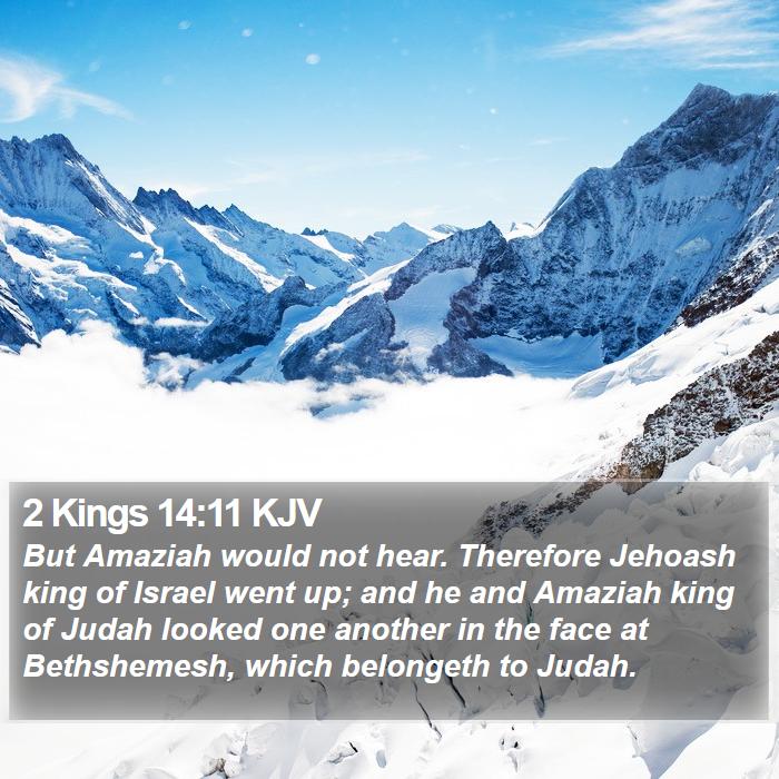 2 Kings 14:11 KJV Bible Study