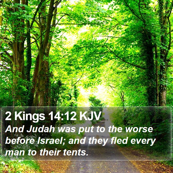 2 Kings 14:12 KJV Bible Study