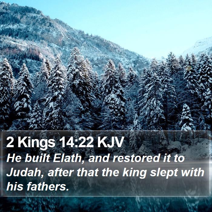 2 Kings 14:22 KJV Bible Study