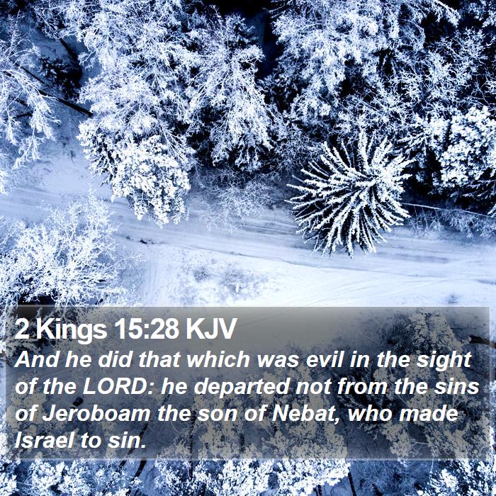 2 Kings 15:28 KJV Bible Study
