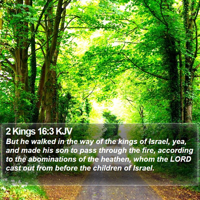 2 Kings 16:3 KJV Bible Study