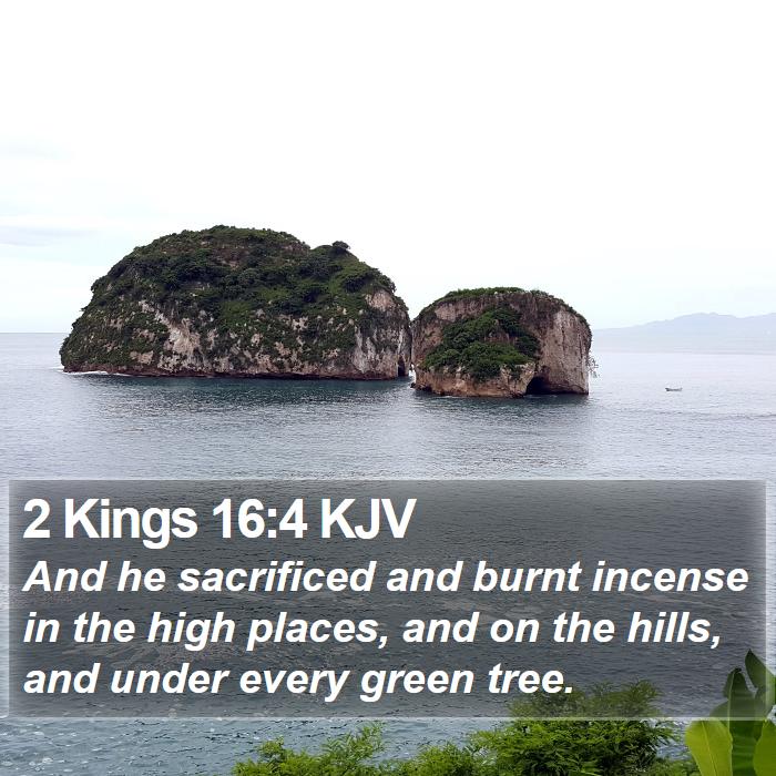 2 Kings 16:4 KJV Bible Study