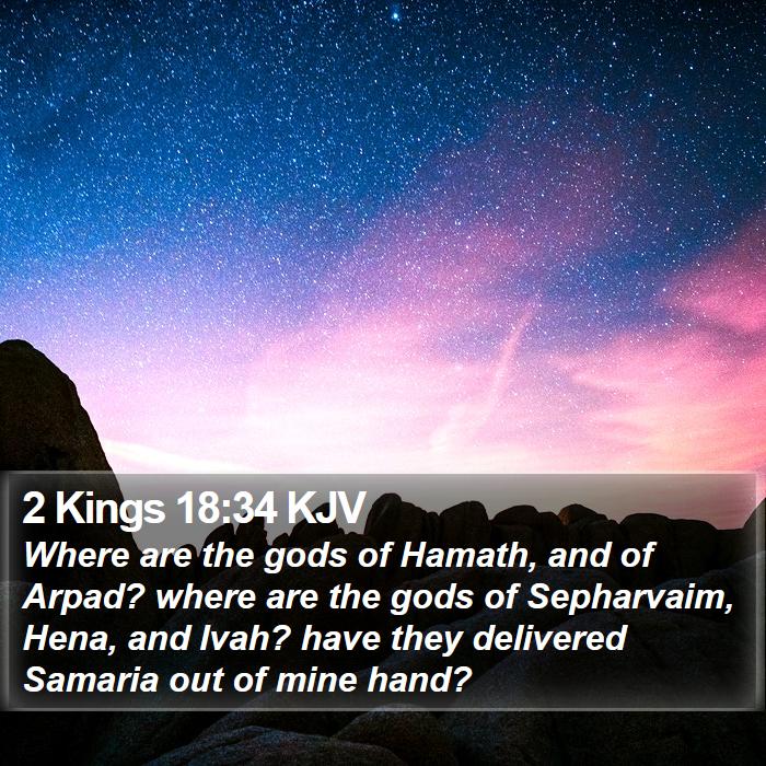 2 Kings 18:34 KJV Bible Study