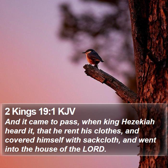 2 Kings 19:1 KJV Bible Study