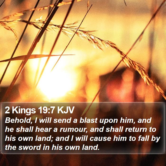 2 Kings 19:7 KJV Bible Study