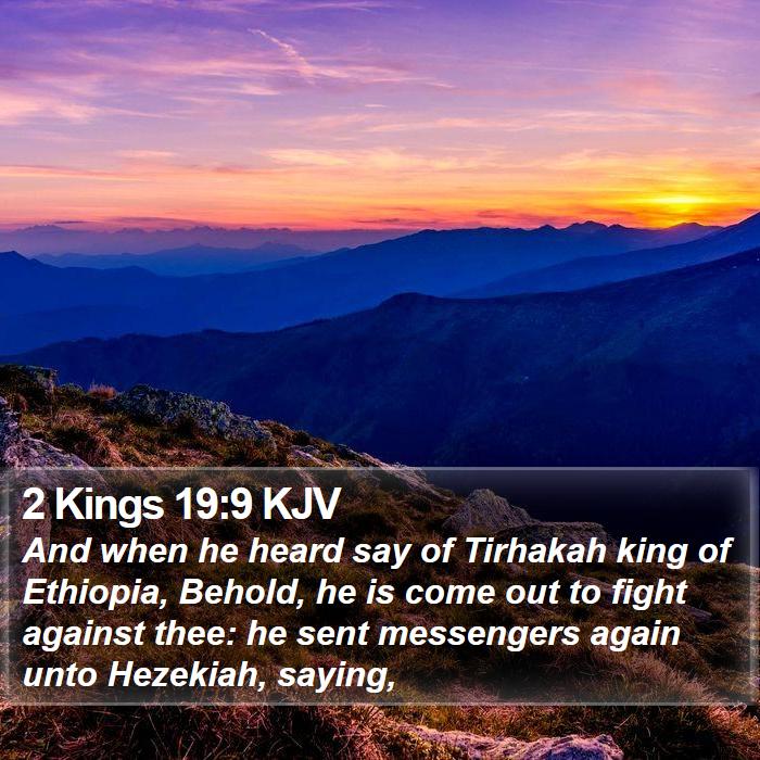 2 Kings 19:9 KJV Bible Study