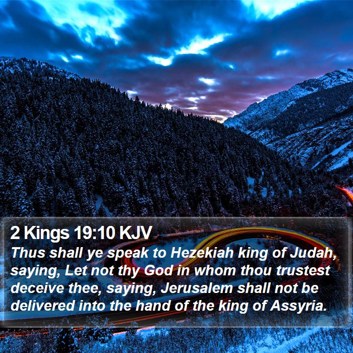 2 Kings 19:10 KJV Bible Study