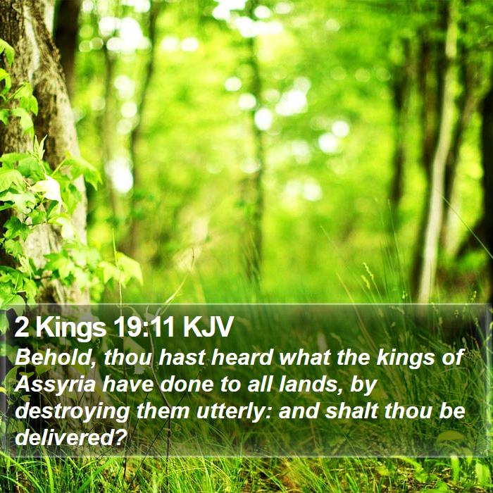 2 Kings 19:11 KJV Bible Study