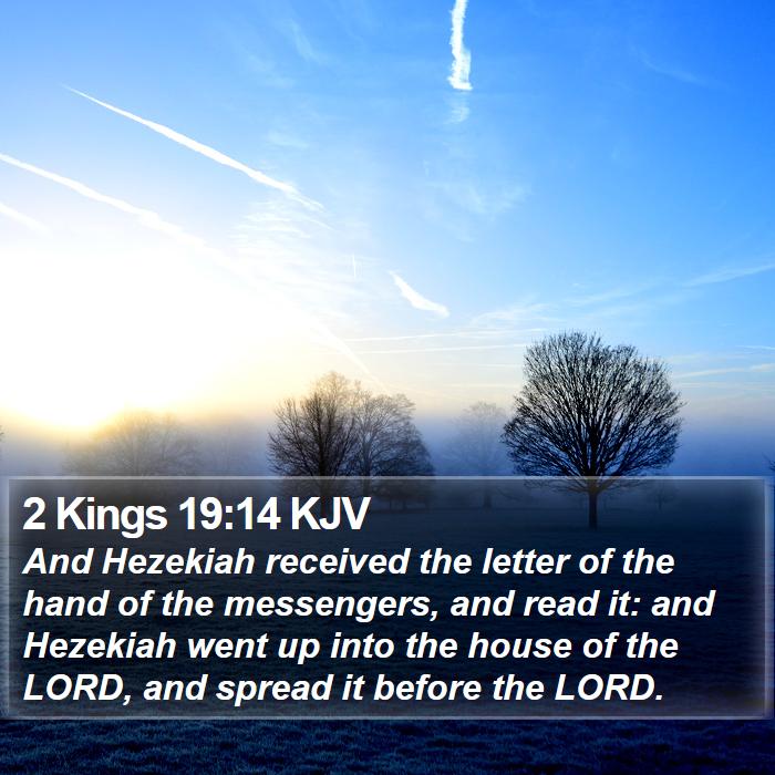 2 Kings 19:14 KJV Bible Study