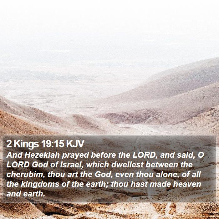 2 Kings 19:15 KJV Bible Study