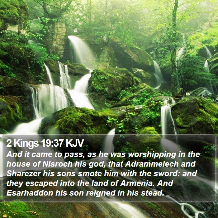 2 Kings 19:37 KJV Bible Study