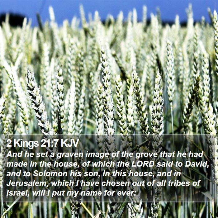 2 Kings 21:7 KJV Bible Study