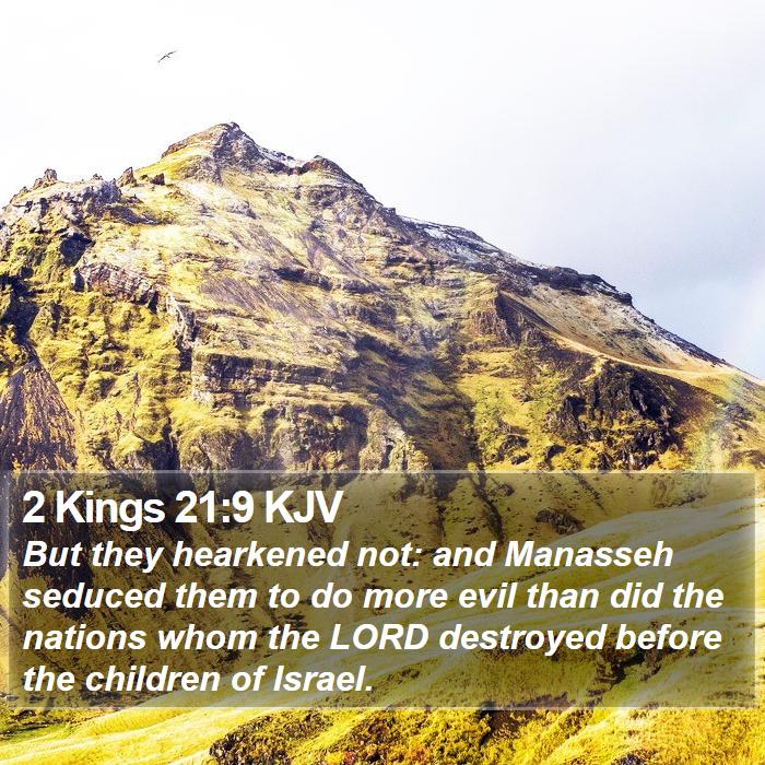 2 Kings 21:9 KJV Bible Study