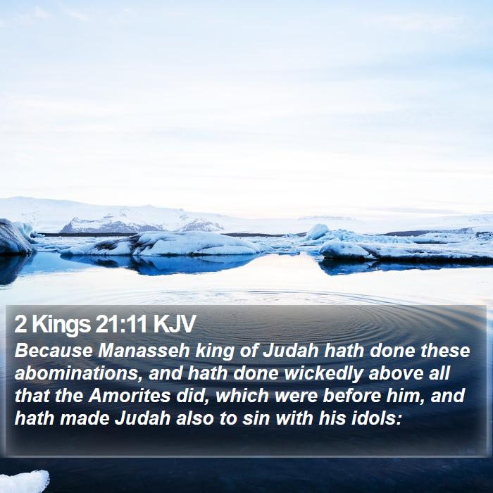 2 Kings 21:11 KJV Bible Study