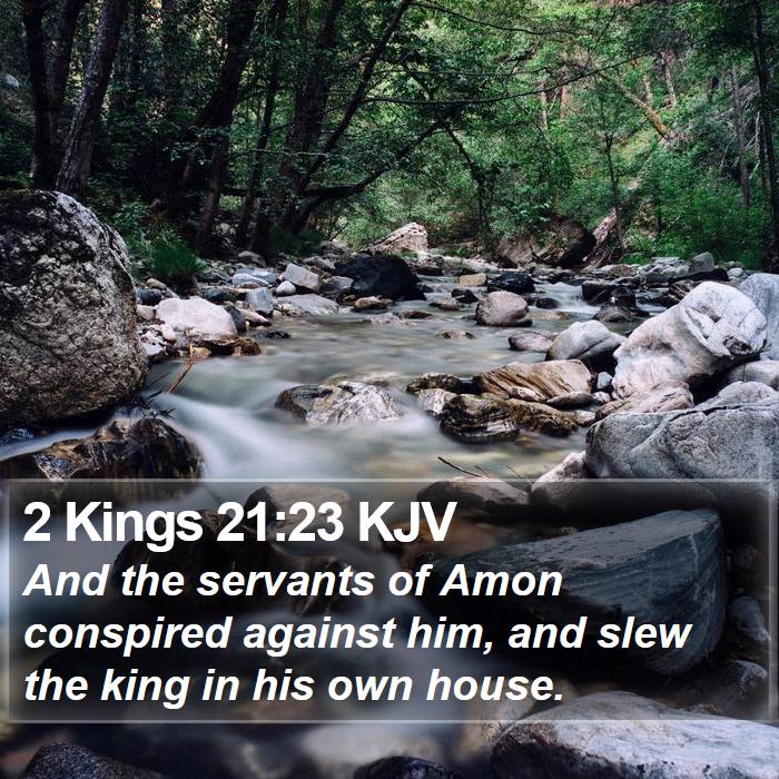 2 Kings 21:23 KJV Bible Study