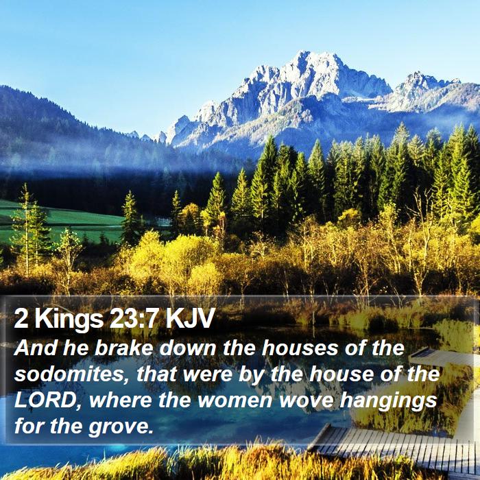 2 Kings 23:7 KJV Bible Study