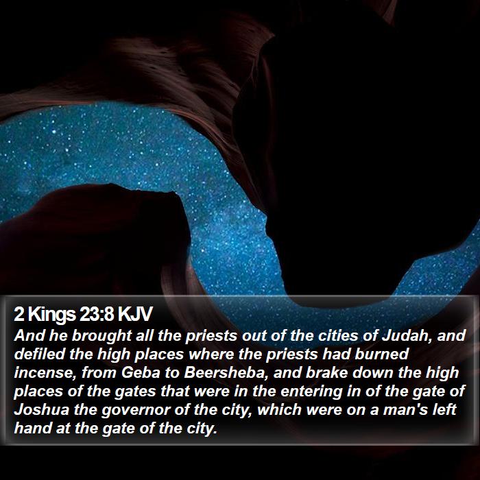 2 Kings 23:8 KJV Bible Study