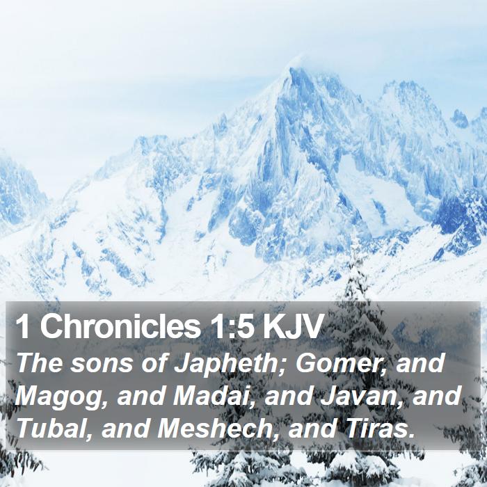 1 Chronicles 1:5 KJV Bible Study