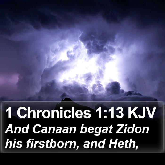 1 Chronicles 1:13 KJV Bible Study